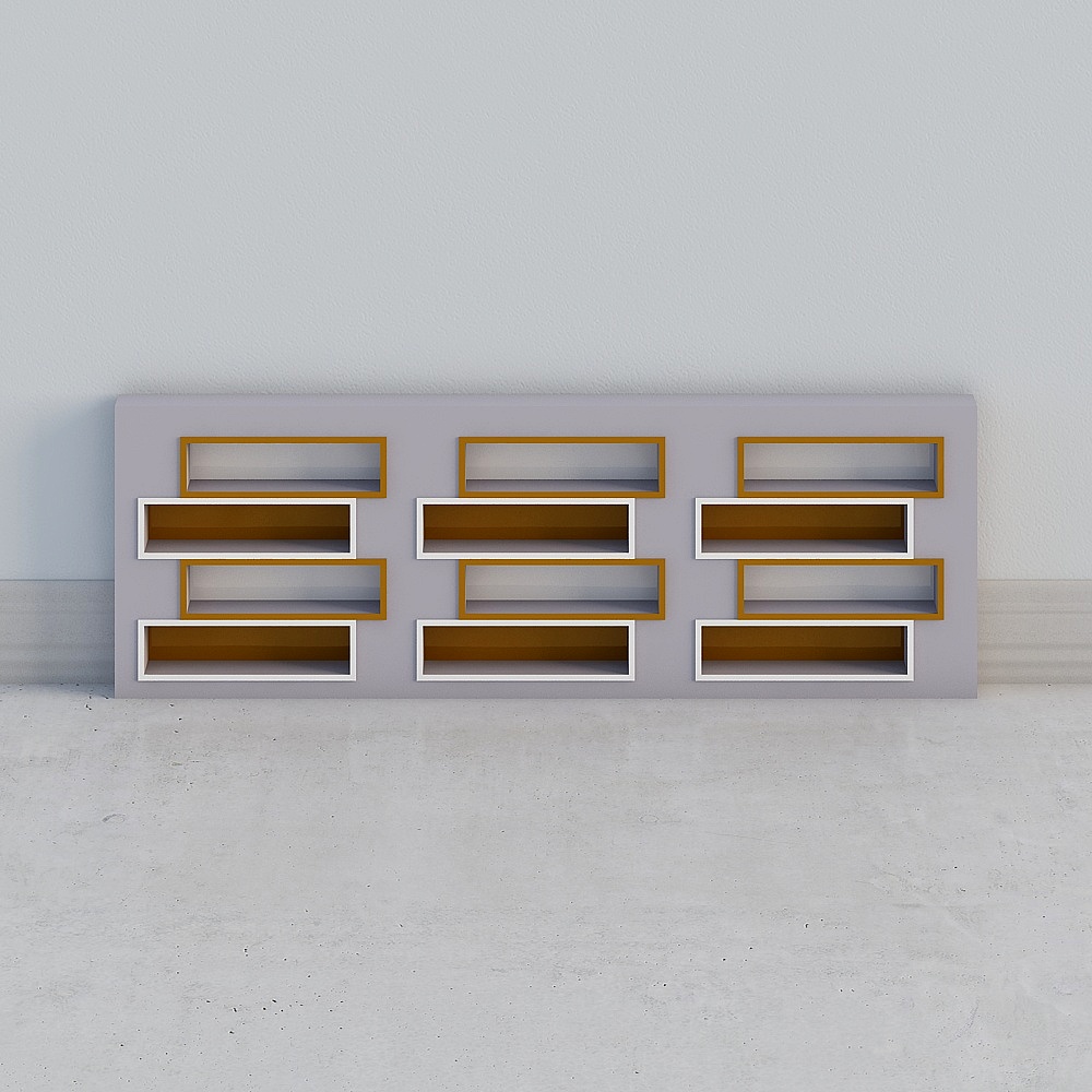 Urban Shelf 3D model for Modern Spaces