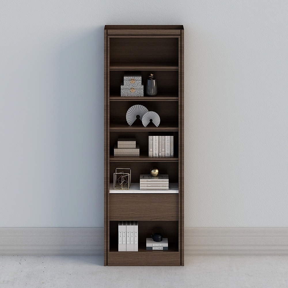 TV Wall Bookcase 02