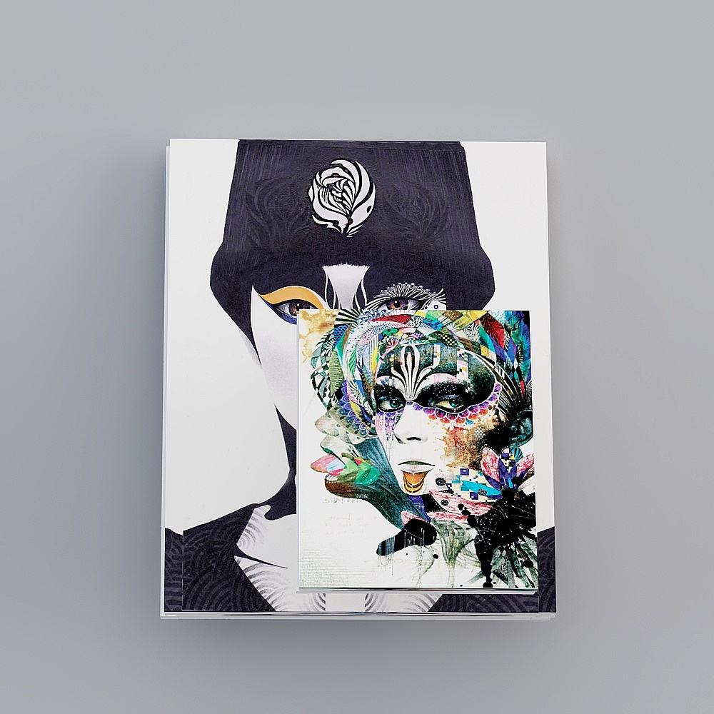 Abstract Female Portrait 3D Model