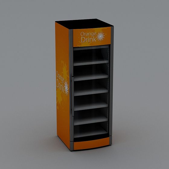 Orange Drink Display Stand 3D model for Modern Displays