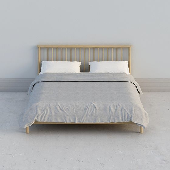 Contemporary 3D Bed Frame Model for Modern Spaces