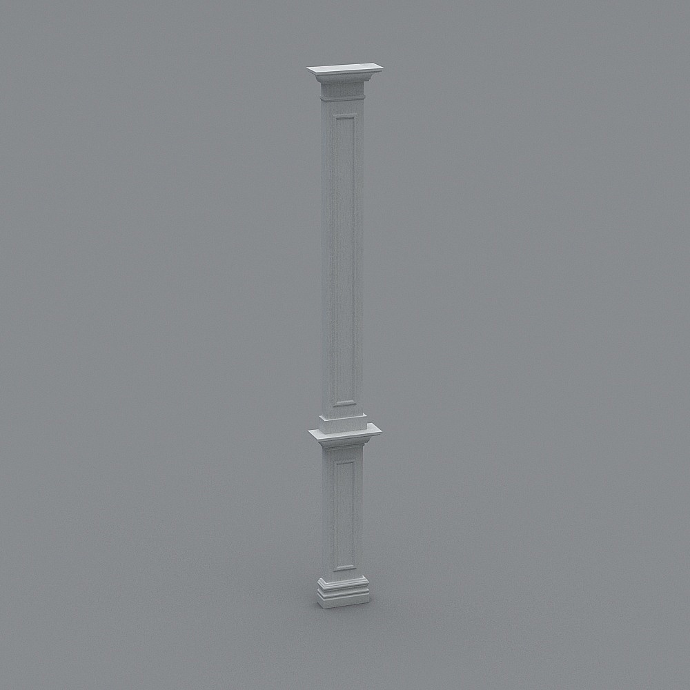 Classic Column 3D model for Art and Design