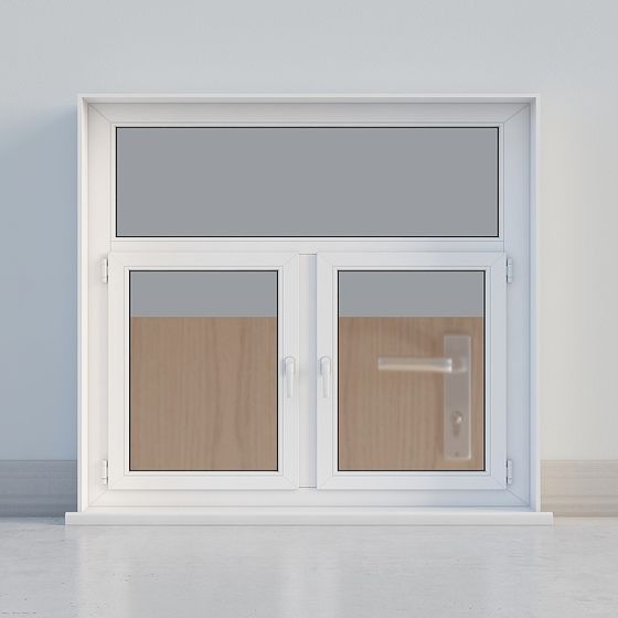Stylish Low-Polygon Window 3D model