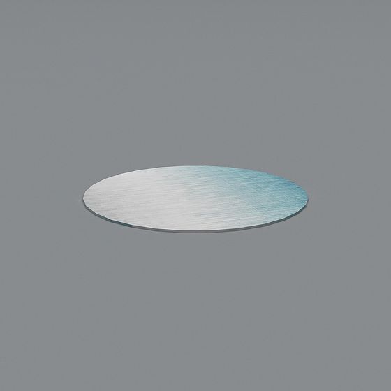Minimalist Circular Glass Platter 3D model