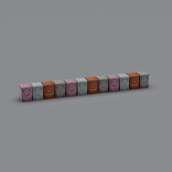 Colorful Low-Poly Cube 3D model