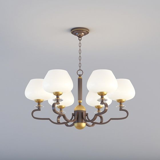 Luminaire Op - 521018003400 - Fleurs d'Été 6 Têtes