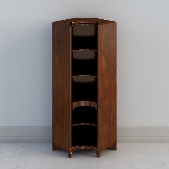 Elegant Corner Cabinet 3D model