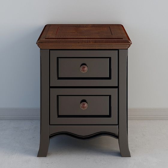 オークネイションホーム - サンシャインハワイシリーズ 8101-2 ブラックベッドサイドテーブル