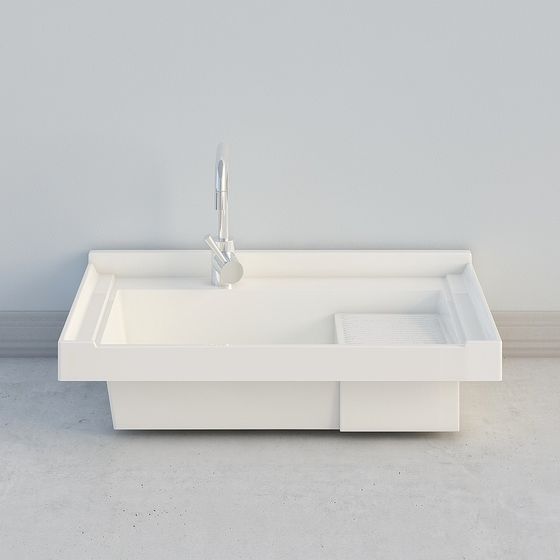 Urban Sink 3D model - Modern Minimalist Design