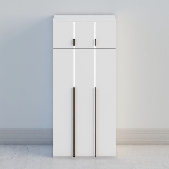 Stylish Urban Storage Cabinet 3D model