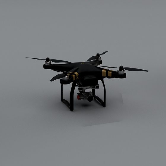 Stunning Drone 3D Model with Low Poly Design