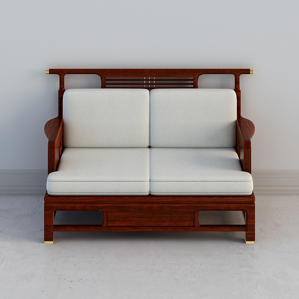 Canapé chinois de style nouveau TM9905 pour deux personnes au palais du chevalier