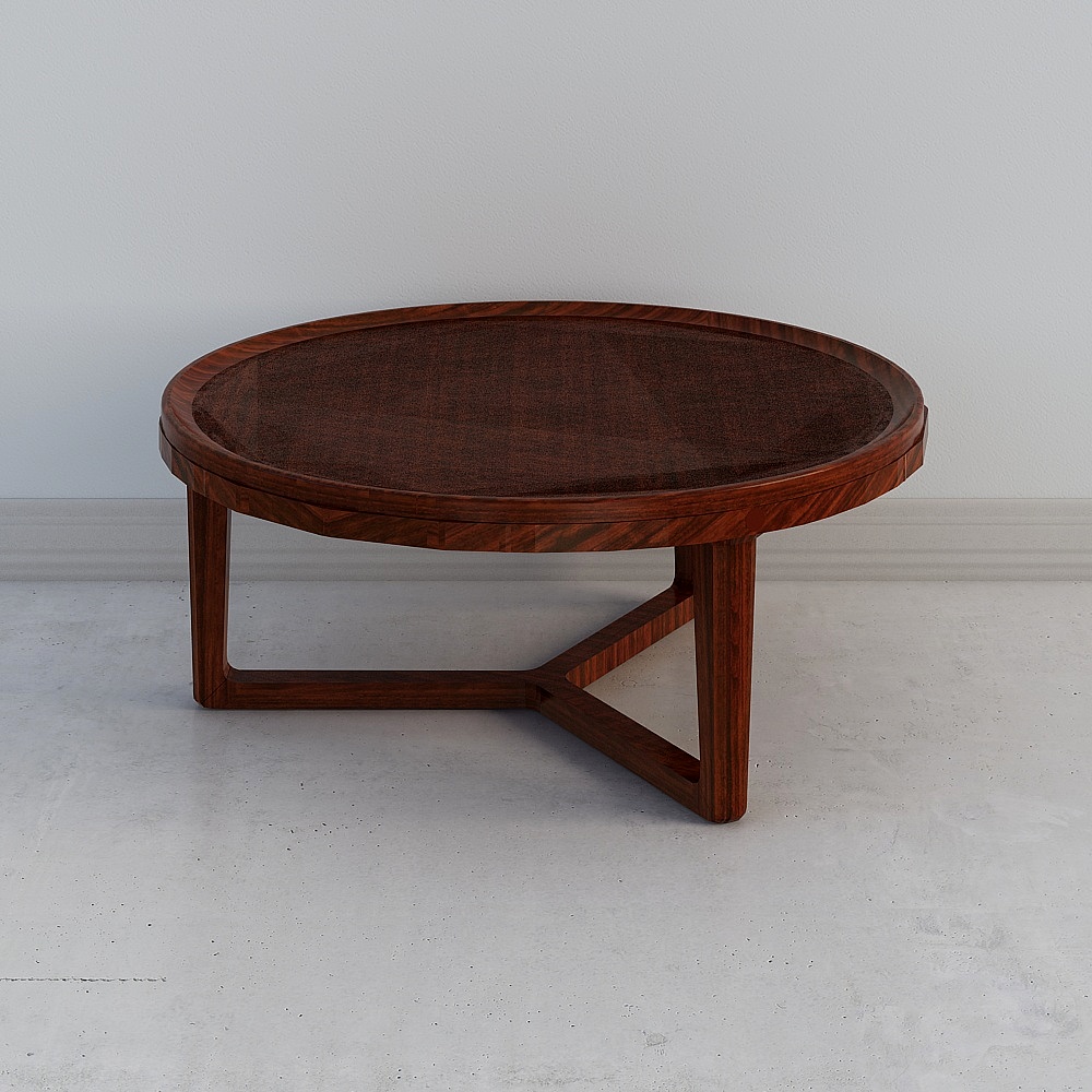 X-Cross Leg Round Coffee Table 3D model