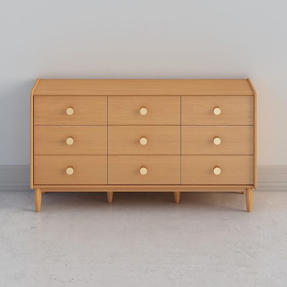 Source Muji Sakura Rain Bucket Cabinet 3D Model in Earth Color