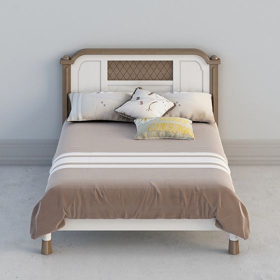 Cozy Retreat 3D model Bed Frame for Modern Interiors