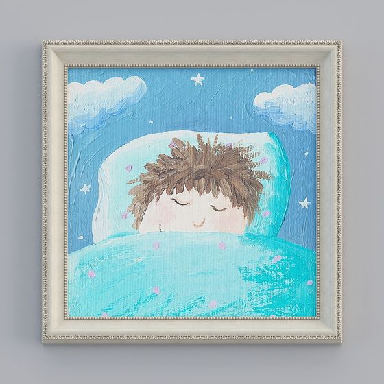 Kibaki Hộp màu trắng chạm khắc cho phòng trẻ em