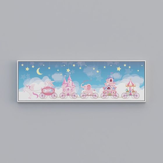 Dreamy Night Sky Fantasy 3D model