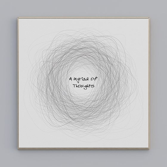 A Myriad of Thoughts 3D model for Unique Designs