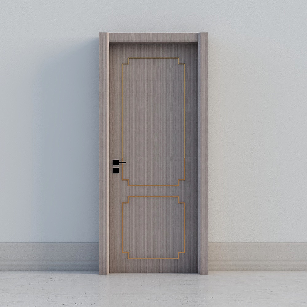classic grey wooden door