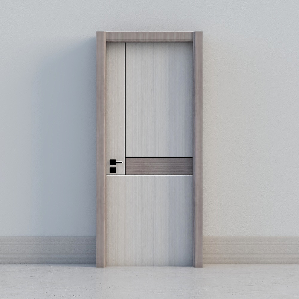 modern white grey door