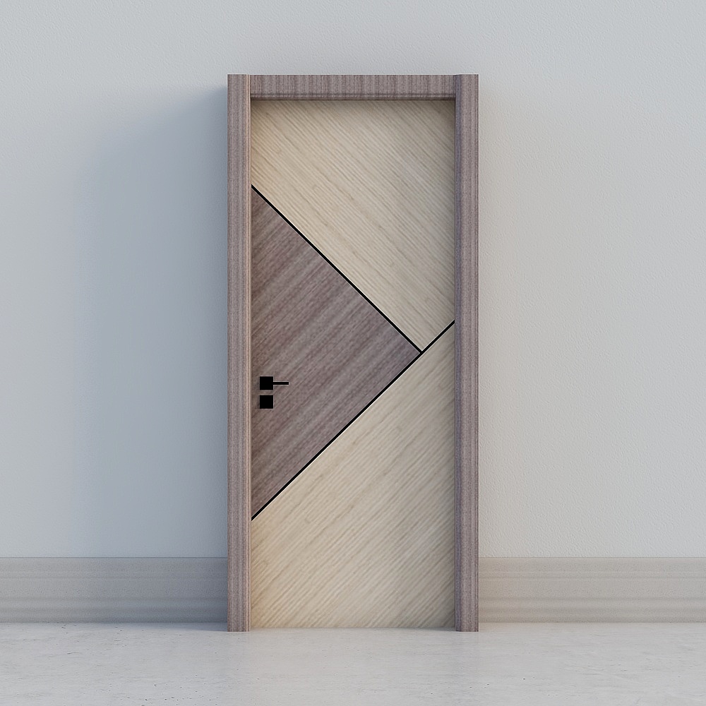 modern wooden beige door