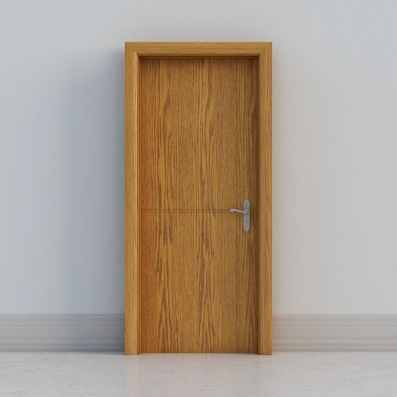 Stylish Wooden Door 3D model for Modern Interiors