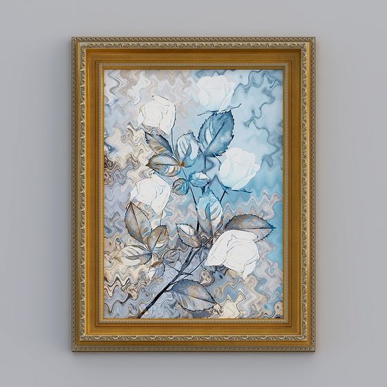 Abstract Rose Frame 3D model
