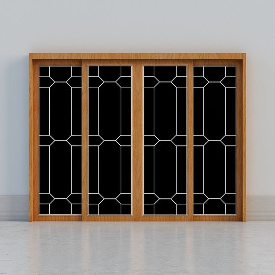 Porta Scorrevole in Stile Cinese