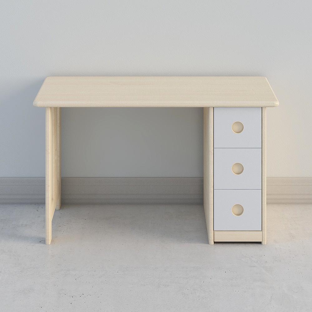 Unique Kingdom of Sumburg Custom Desk 3D Model in Gray