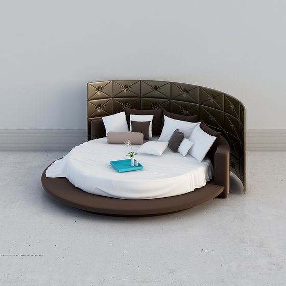 Sleek Dreamscape Bed 3D model