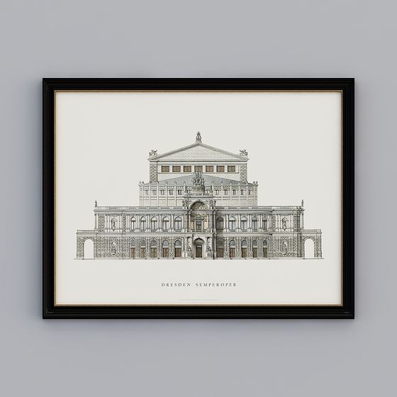 Dresden Semperoper 3D model