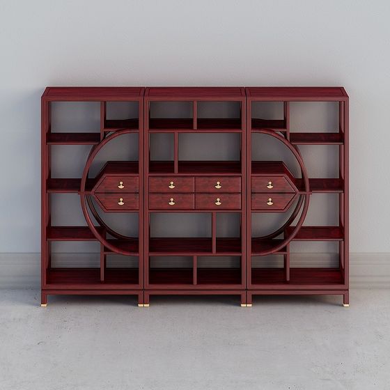 Artisan Bookshelf 3D model for Creative Spaces