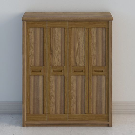 Sleek Modern Storage Cabinet 3D model