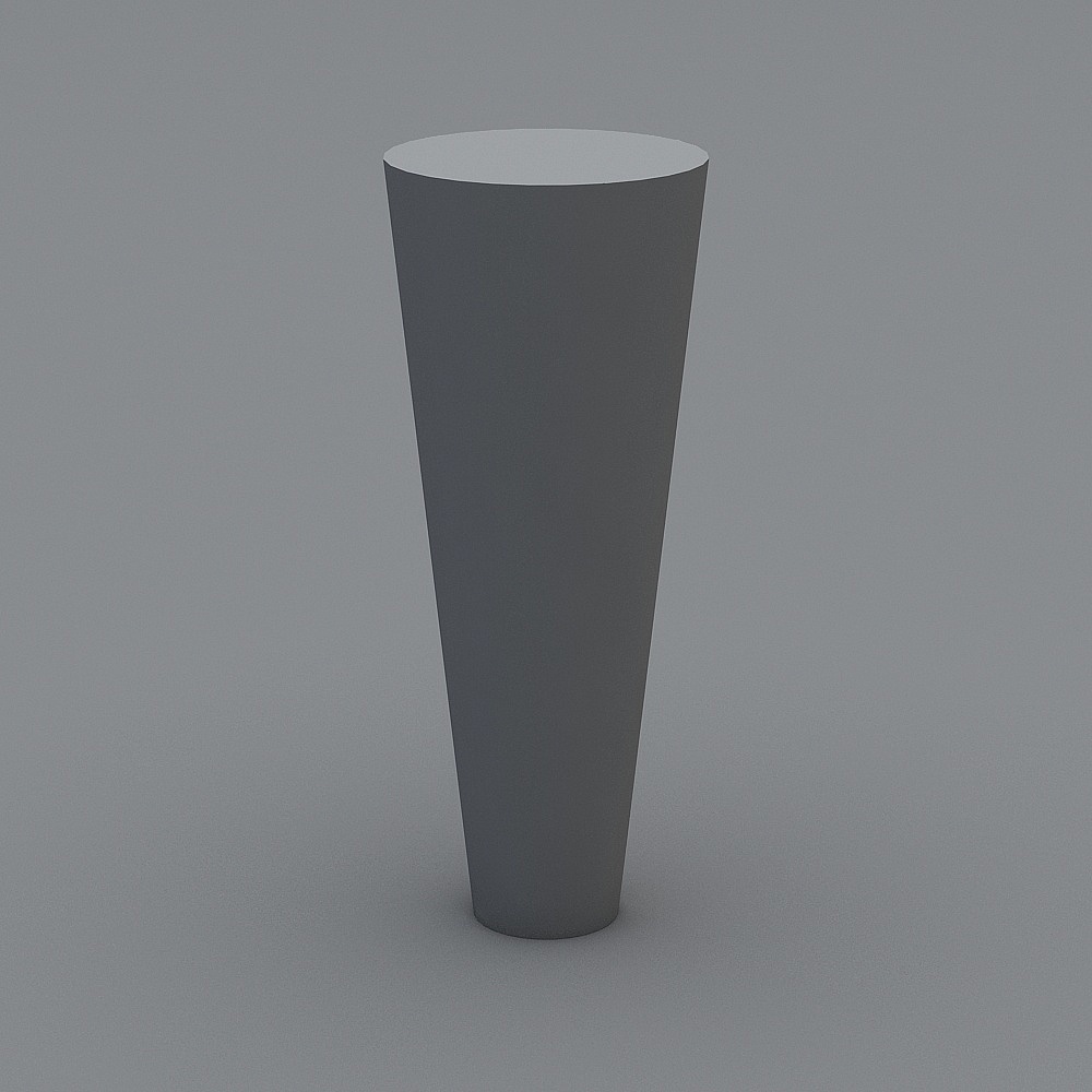 Modern Grey Cone Column 3D model for Creative Projects