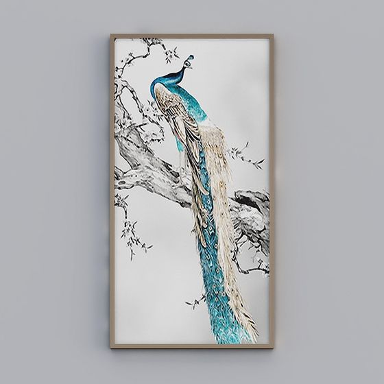 Tranquil Peacock 3D model