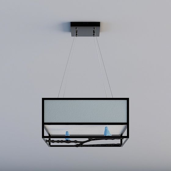 Lustre lumineux Meijia - Nouvelle Chine - 220000622