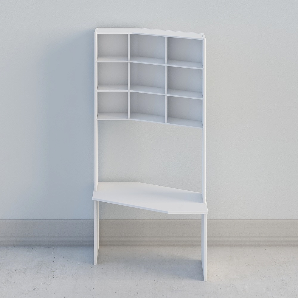 Modern Minimalist Bookshelf 3D model