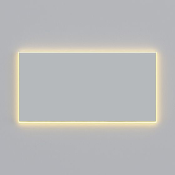 Minimalist Rectangular LED Strip 3D model