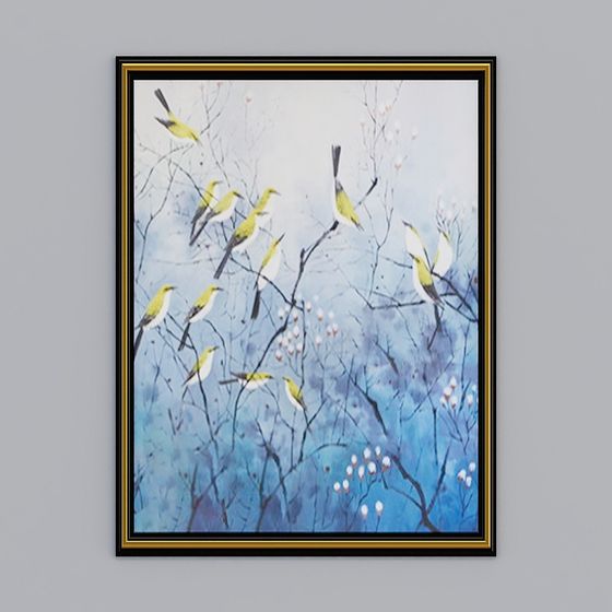 Birdsong 3D Model - Nature Inspired Art