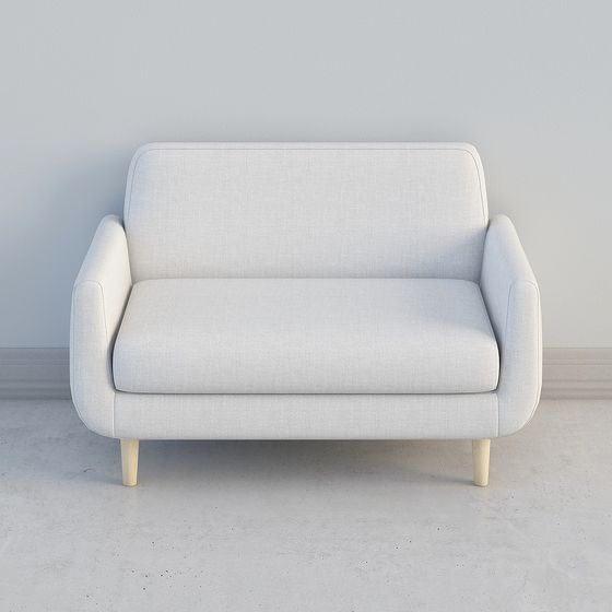 Stylish Low-Polygon Sofa 3D model for Creative Projects