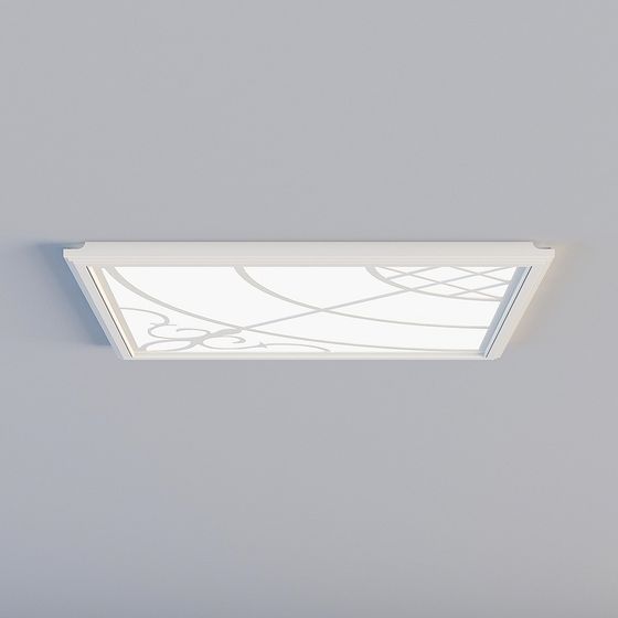 Stylish Low-Poly Skylight 3D model for Modern Interiors