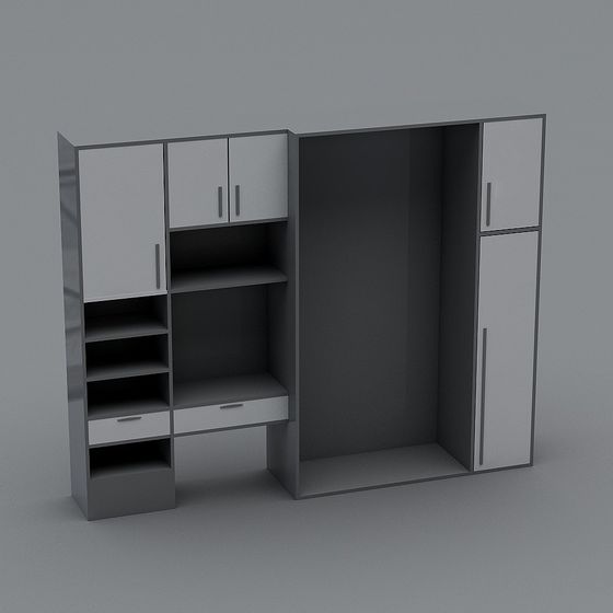 Urban Closet 3D model for Modern Interiors