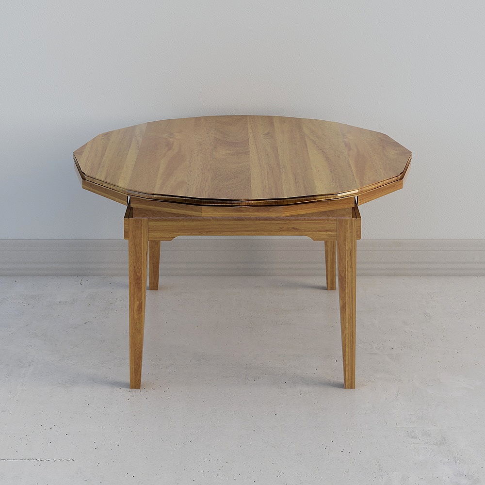 Octagonal Extendable Table 3D model