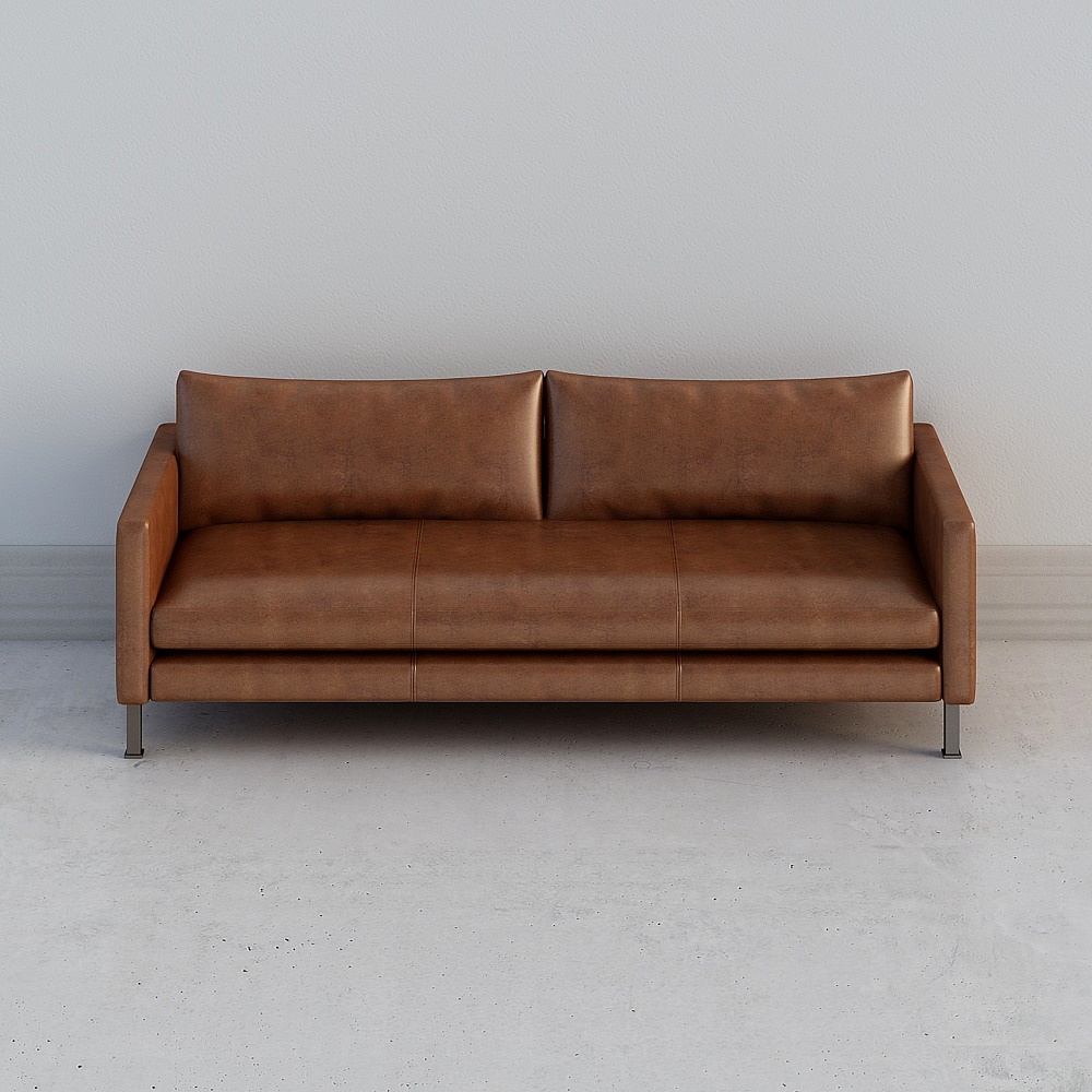 輕奢皮革沙發，現代簡約進口一層牛皮沙發，客廳小家庭美式皮革沙發