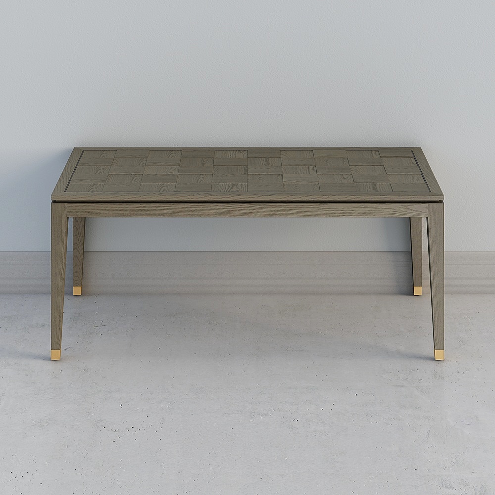 Amerikanischer Massivholztisch leichter Luxus postmoderne minimalistische Tisch Zuhause kleine Familie nordische Designer Möbel quadratischer Tisch