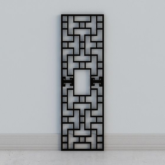 Modern Minimalist Divider Partition Screen 3D Model for Stylish Interiors