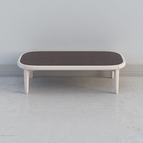 Sleek Oval Coffee Table 3D model