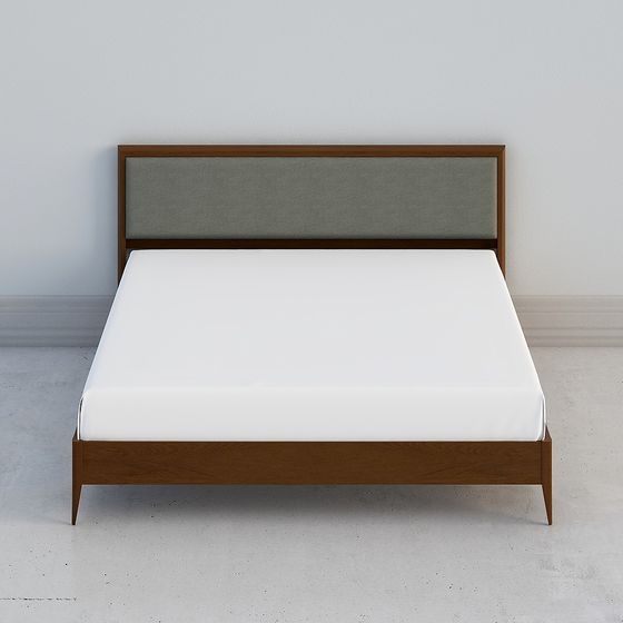 Modern Minimalist Bed Frame 3D model