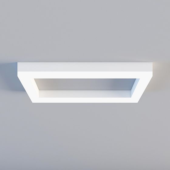 Simple Minimalist Suspended Shelf 3D model