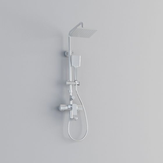 Modern Minimalist Shower System 3D model